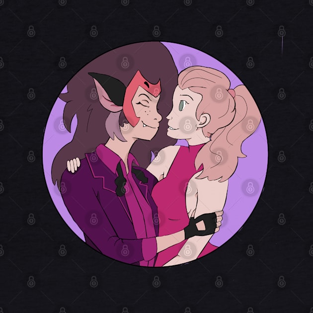 She Ra and Catra by AmyNewBlue